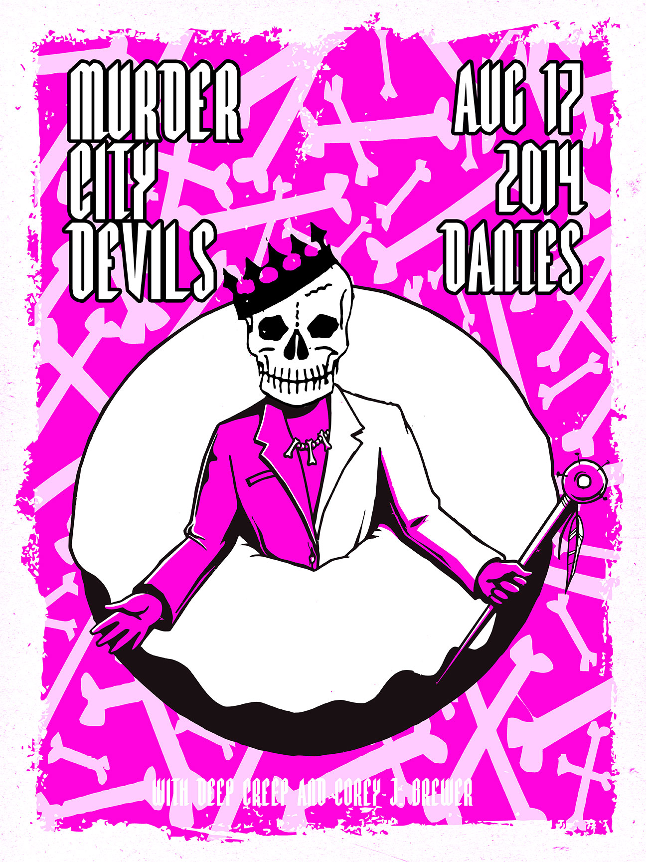 2014.08.17 Dante's Portland Show Poster