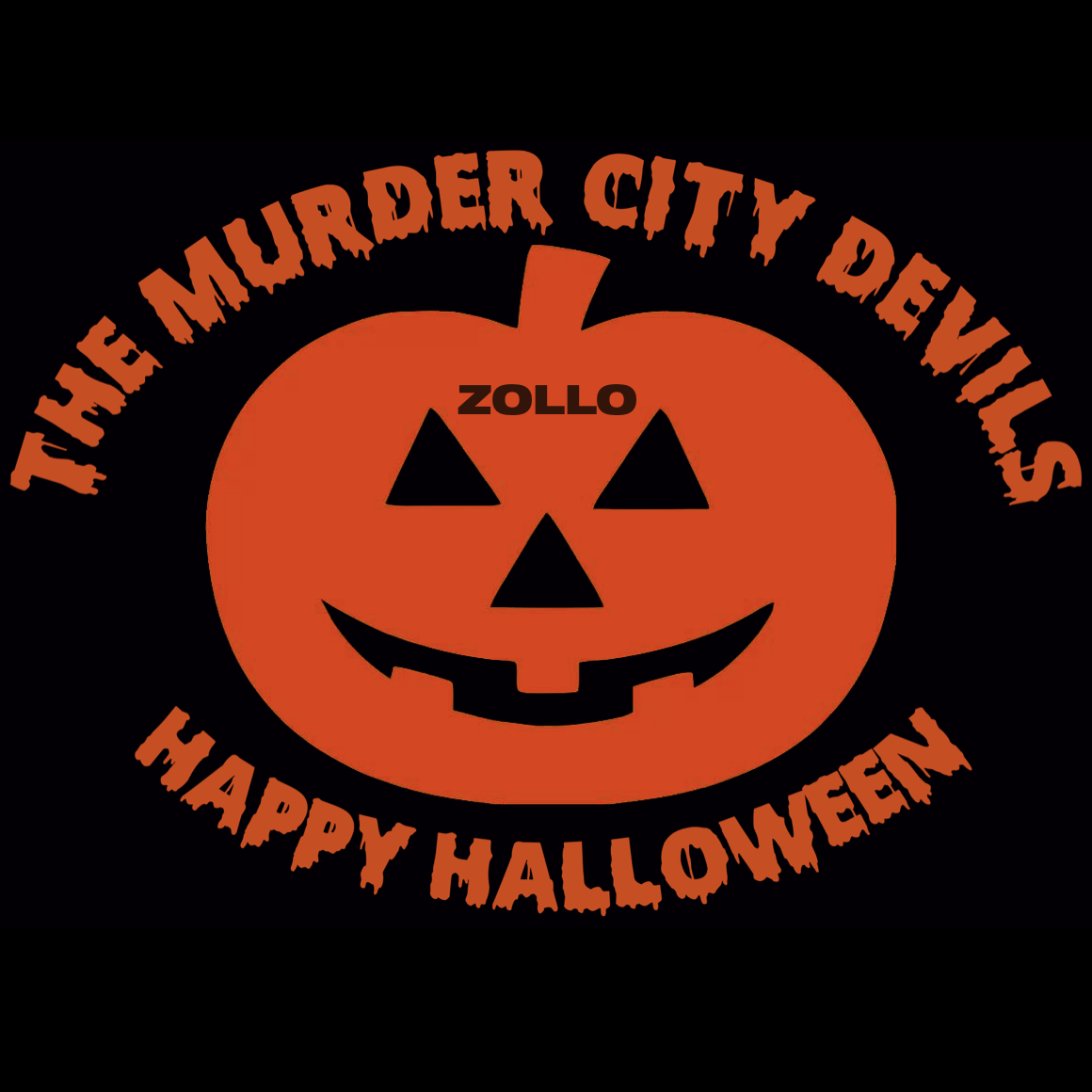 Black Happy Halloween Zollo Shirt - Large Only 